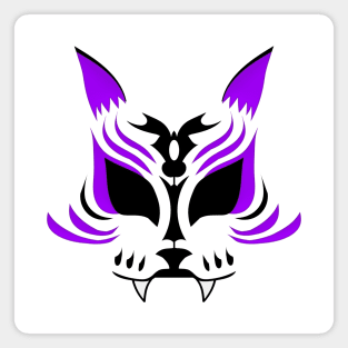 Kitsune Face - Purple Magnet